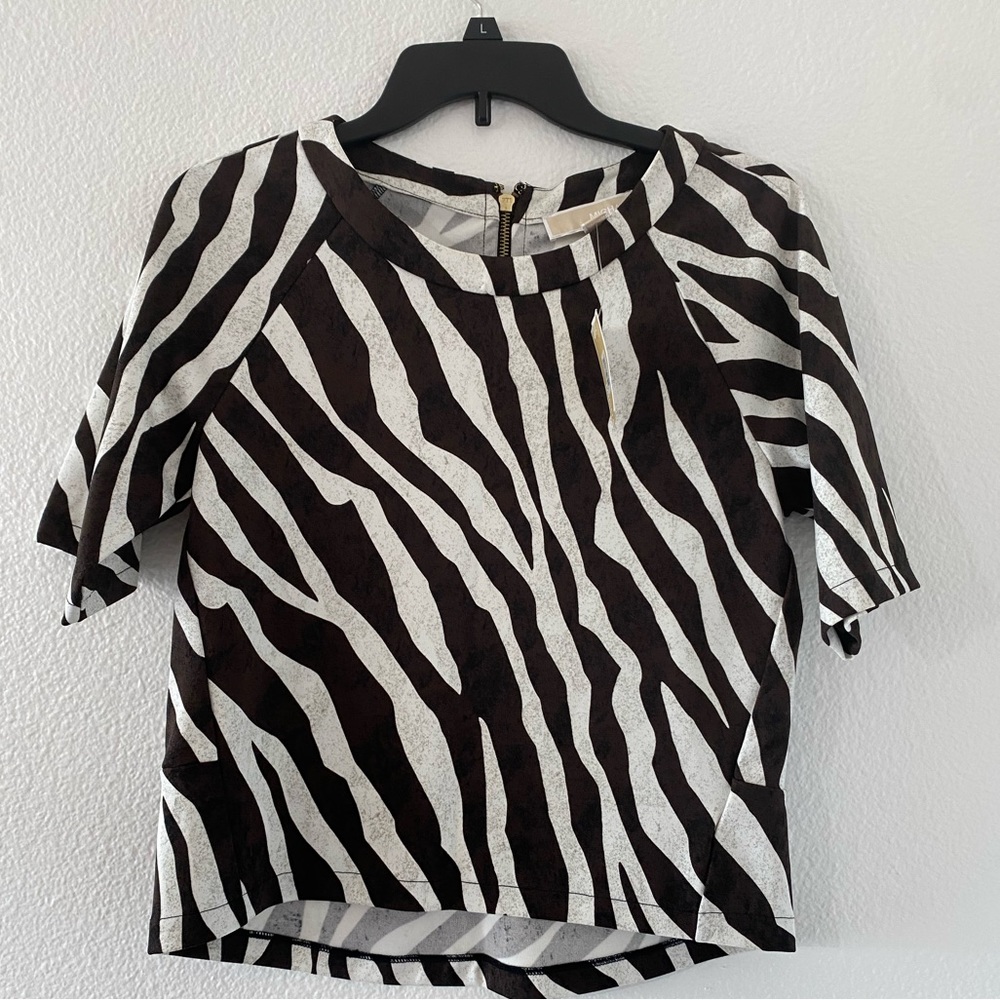 Zebra print top